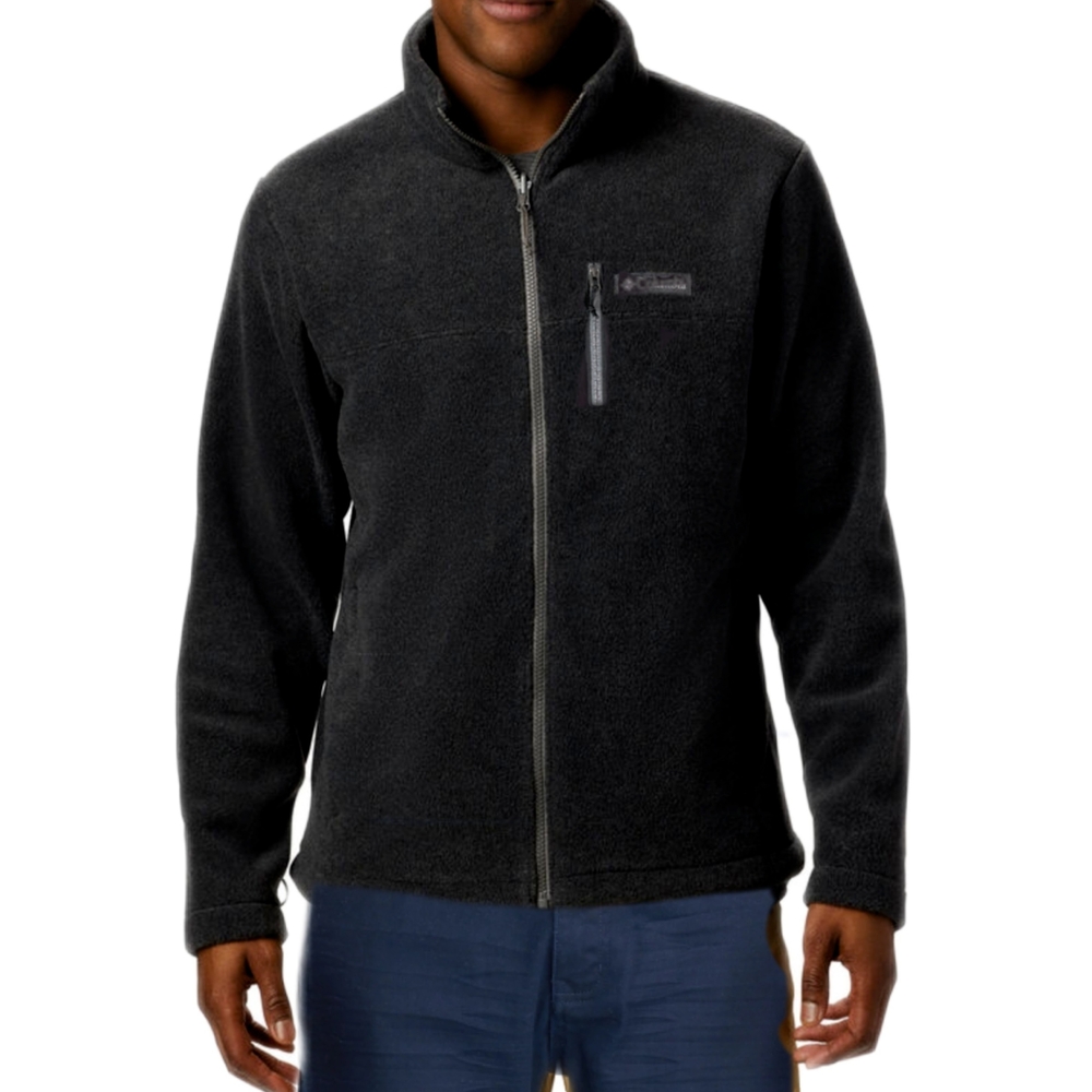 Columbia Mens XL Black Interchangeable Full Zip Mock Neck Fleece  Jacket